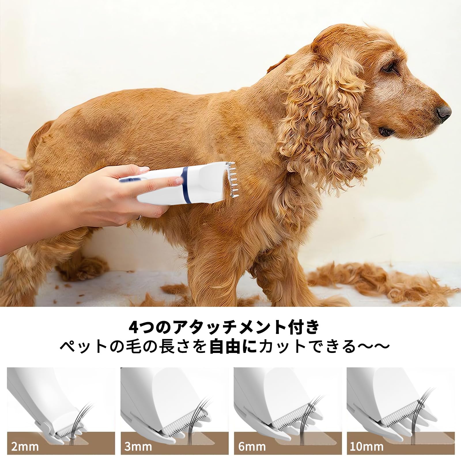Amazon | Paerduo犬用バリカン 多機能 4in1ペット用 2段階