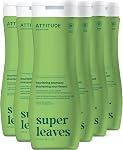ATTITUDE Clarifying Shampoo, Made in Canada, EWG Verified, Plant- and Mineral-Based Ingredients, Vegan and Cruelty-free, Lemon Leaves and White Tea, 473 mL