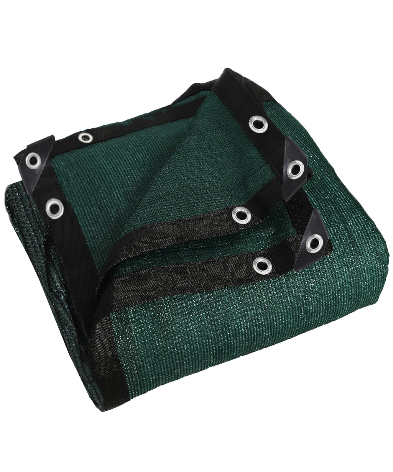 AIMFIKIOR 90% Green 6 ft X 8 ft Heavy Duty Shade Mesh Tarp Shade Cloth Taped Edge with Grommets - for Outdoor Plant Cover,Patio,Tomatoes Barn Kennel,