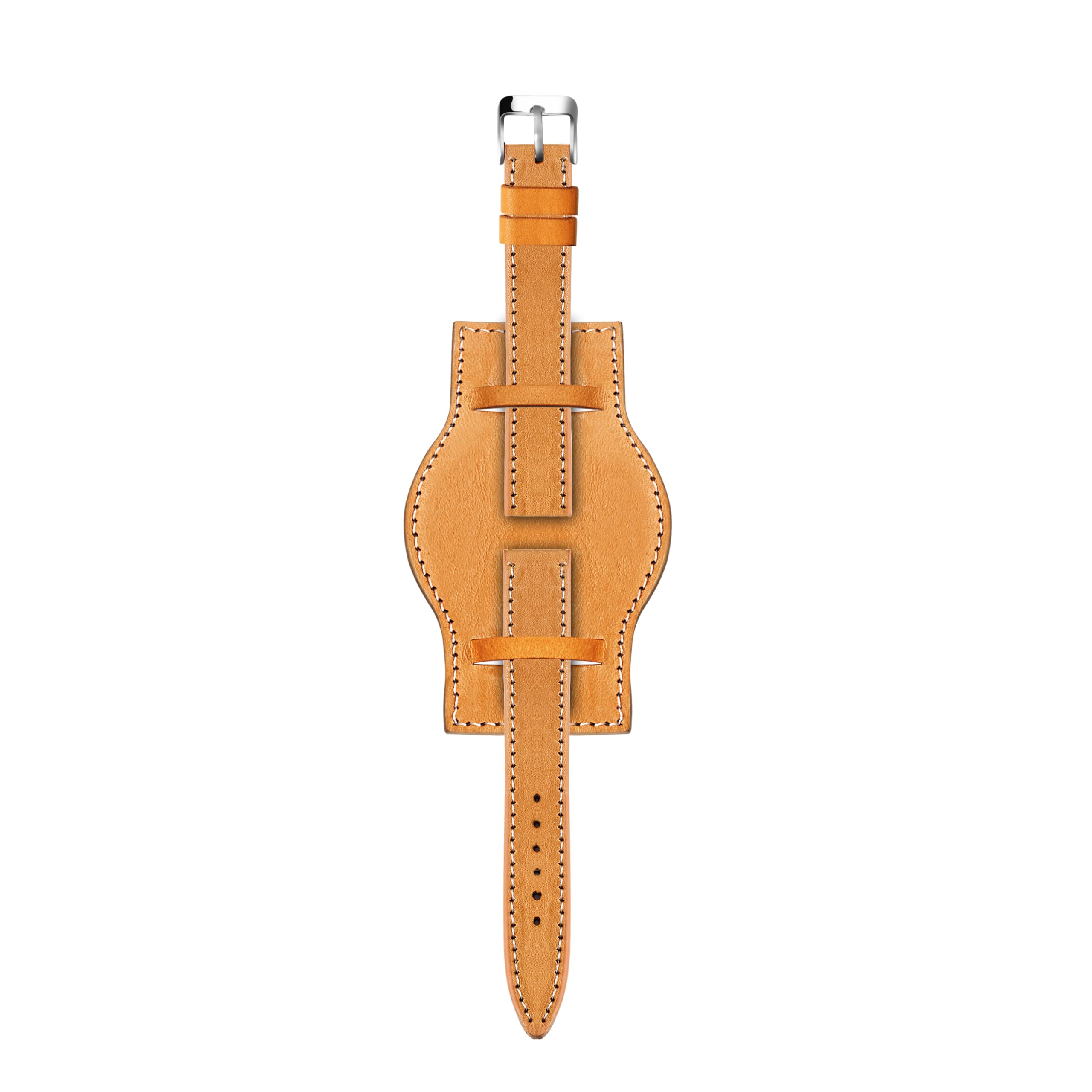 CAVATTILeather Watch Bund Strap for Swiss, Japanese, Vintage & New Watches | Genuine Leather Watch Bands (Choose Your Size & Color)