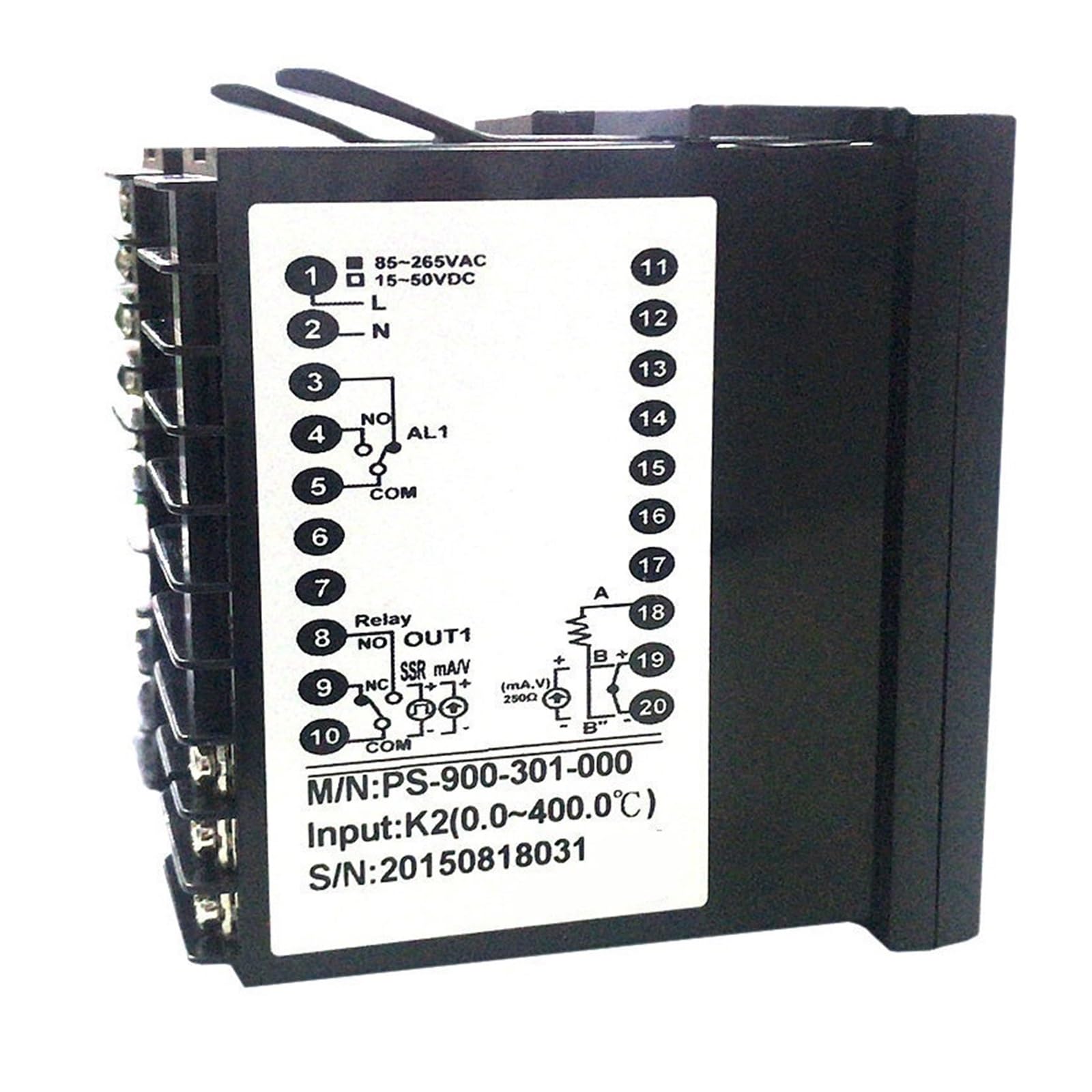 Termostato PS-900-301 Sensore di Temperatura Uscita 4-20 mA Misuratore Controllo della PID(0-400)