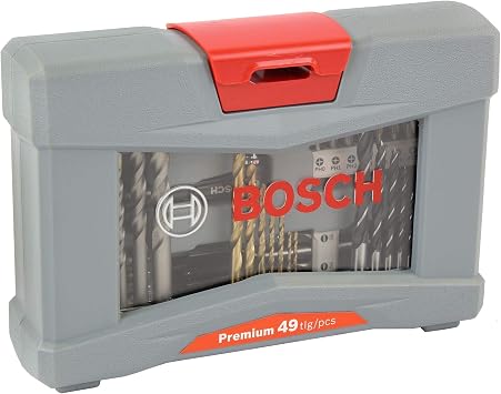 Bosch Professional 49 Pieces Premium X-Line Drill Bit and Screwdriver Bit Set (for wood, metal and stone, Accessories drill)