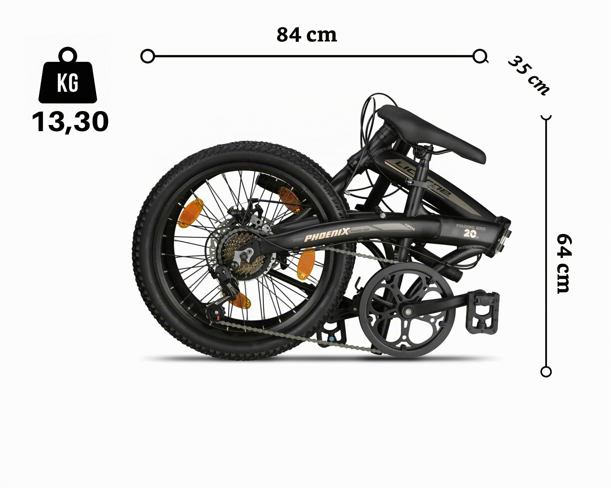 phoenix klapprad Licorne Bike 2D Cross 20 Zoll Aluminium Faltrad Scheibenbremse Discbremse Faltfahrrad Herren Damen 7 Gang Kettenschaltung Folding Verpackungseinheit:Box Fahrradhelm für Kinder 6-12 gel-coating-supplies