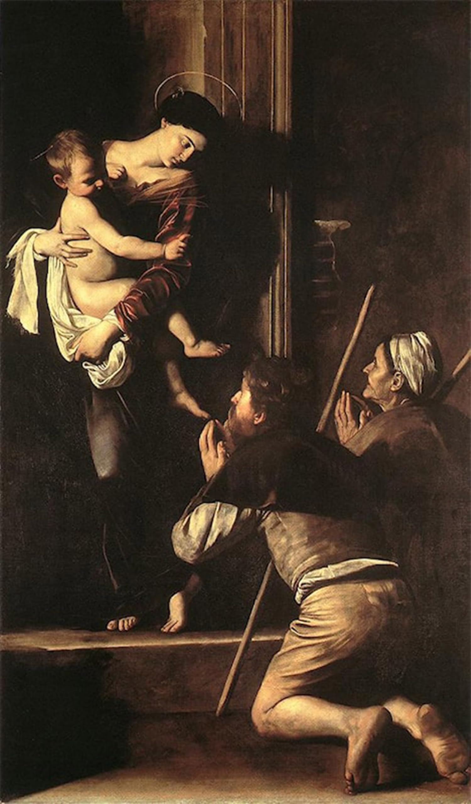 Pintura Caravaggio Lady Di Loreto cuadro para transformar paredes vacías del hogar 5