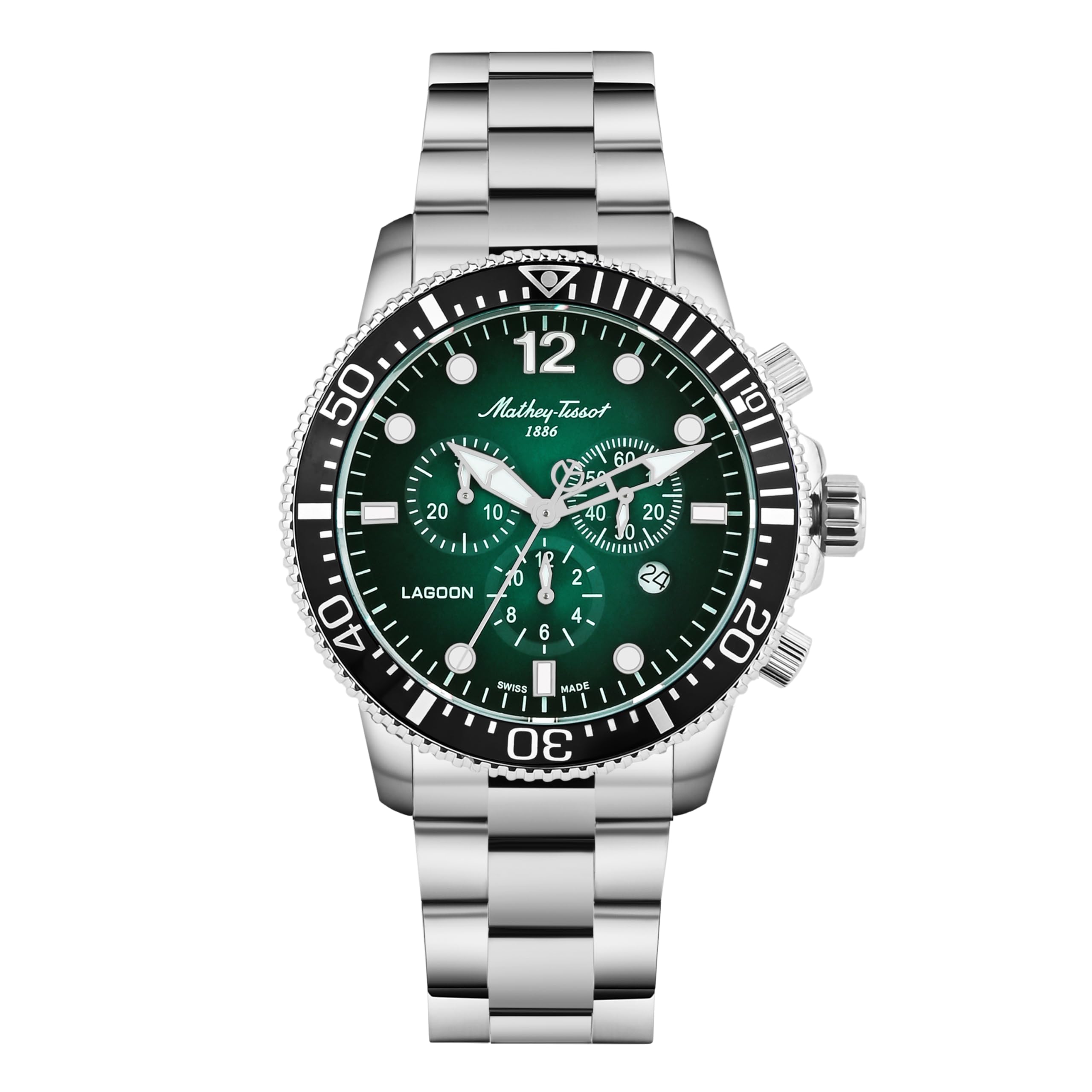 Mathey-Tissot Stainless Steel Analog Green Dial Men Watch-H123Chav, Silver Band (B0CYGFSS89) Amazon Price History, Amazon Price Tracker
