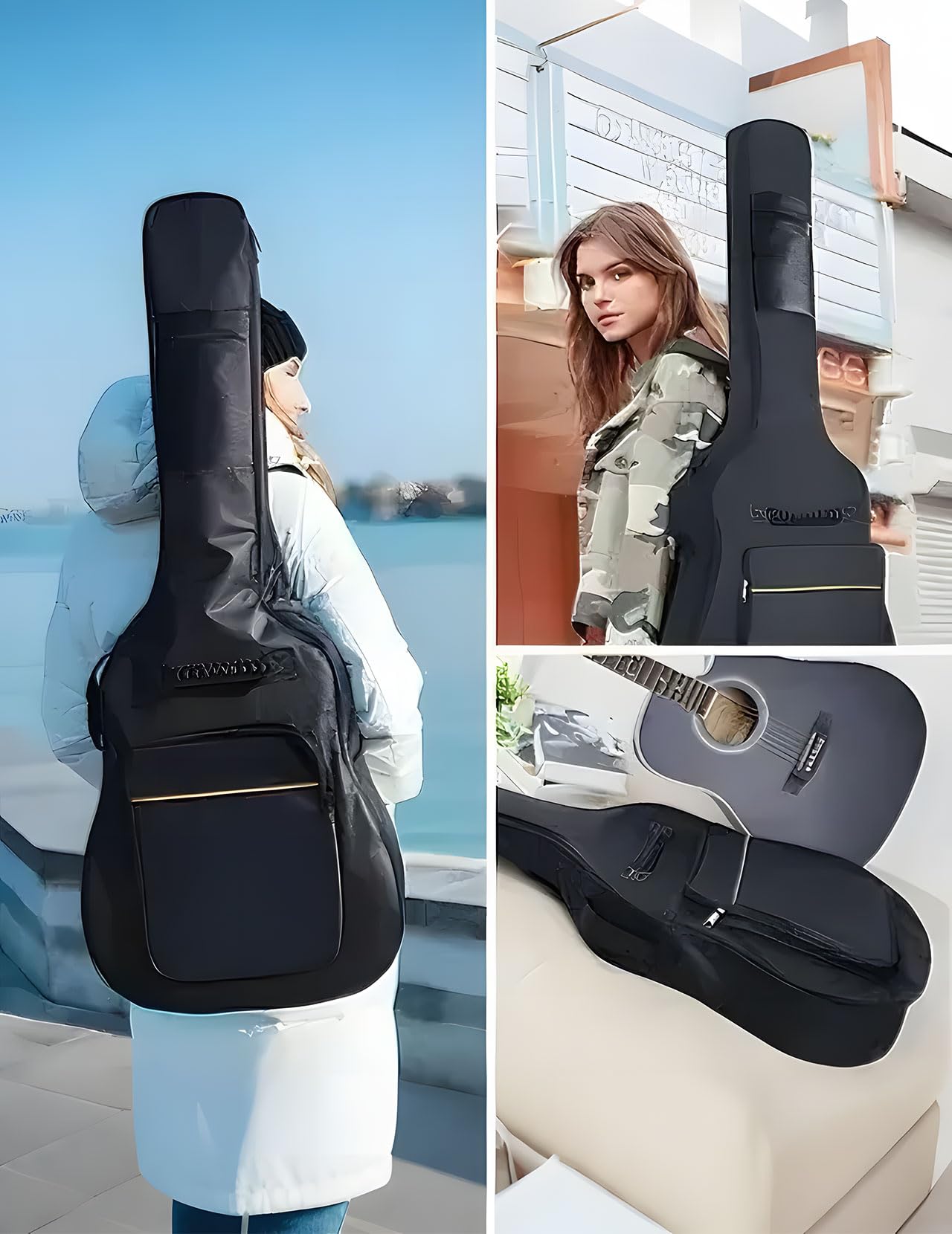 Custodia Chitarra Classica Morbida, Custodia Con Imbottitura Universale Borsa Chitarra Acustica Classica Morbida Custodia Universale Impermeabile