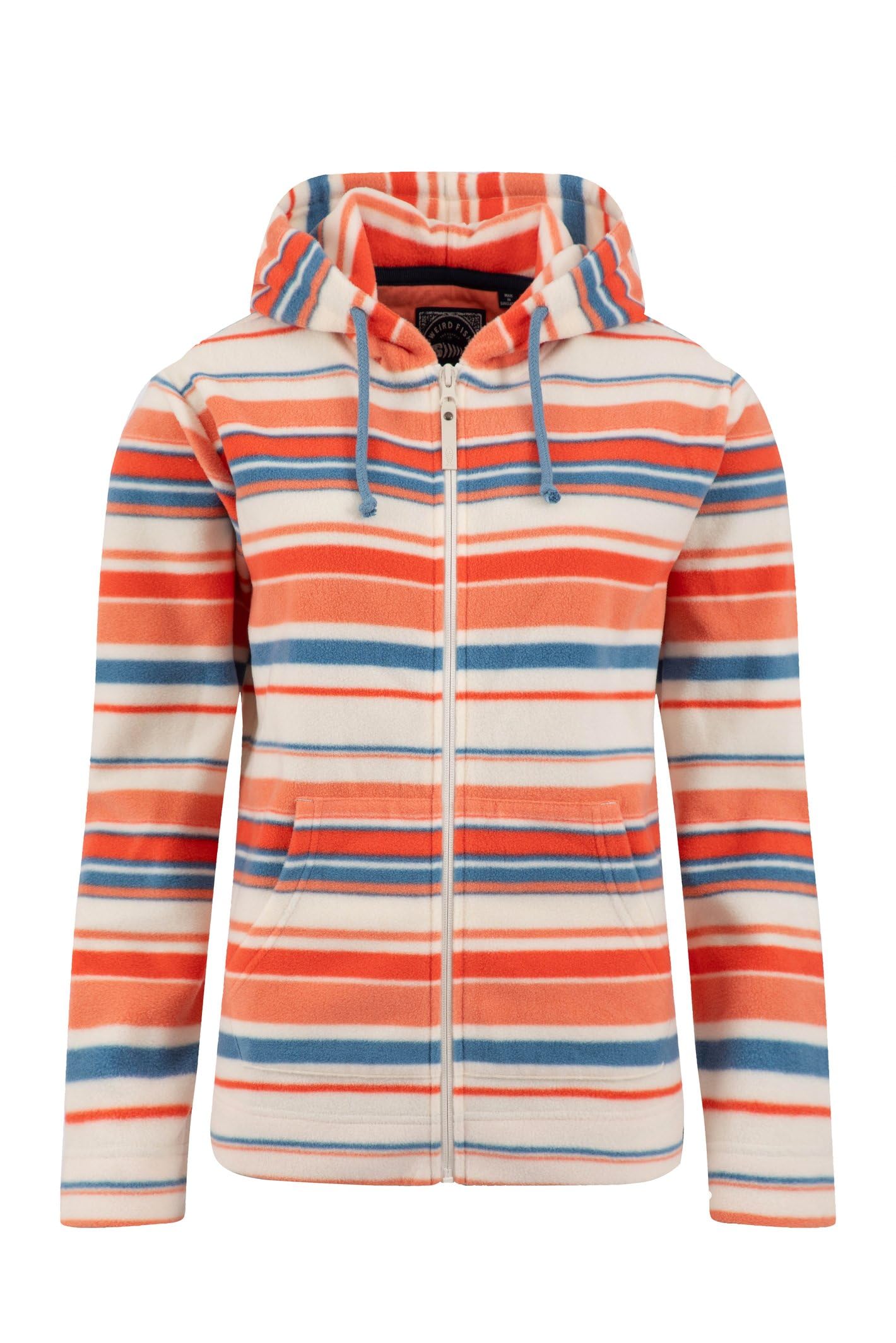Weird Fish Women's Hoodie - Fleece - Coral - Size 16