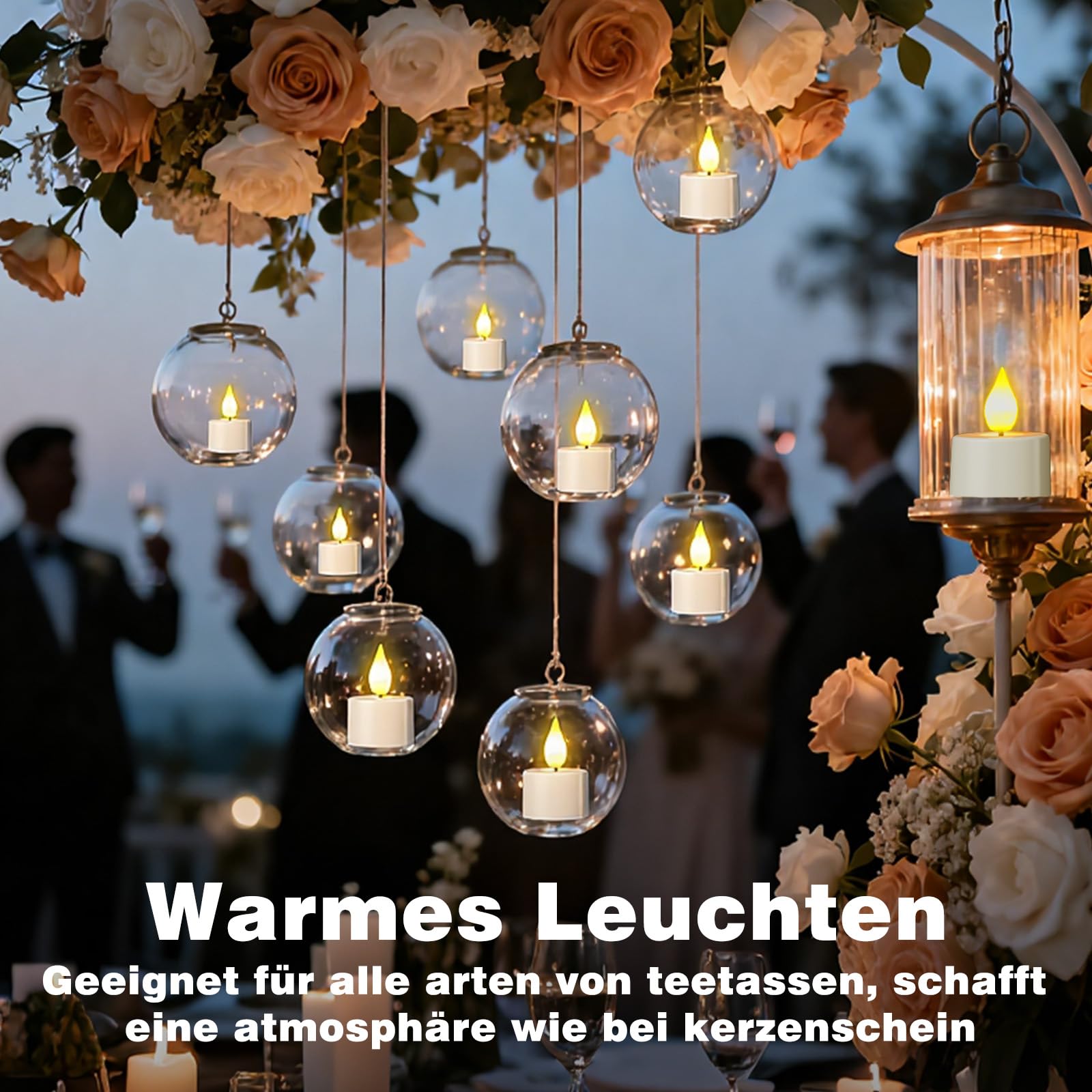 Led Teelichter 12 Stück Wiederaufladbar mit Timerfunktion Fernbedienung Flackernde Flamme Ladestation Deko