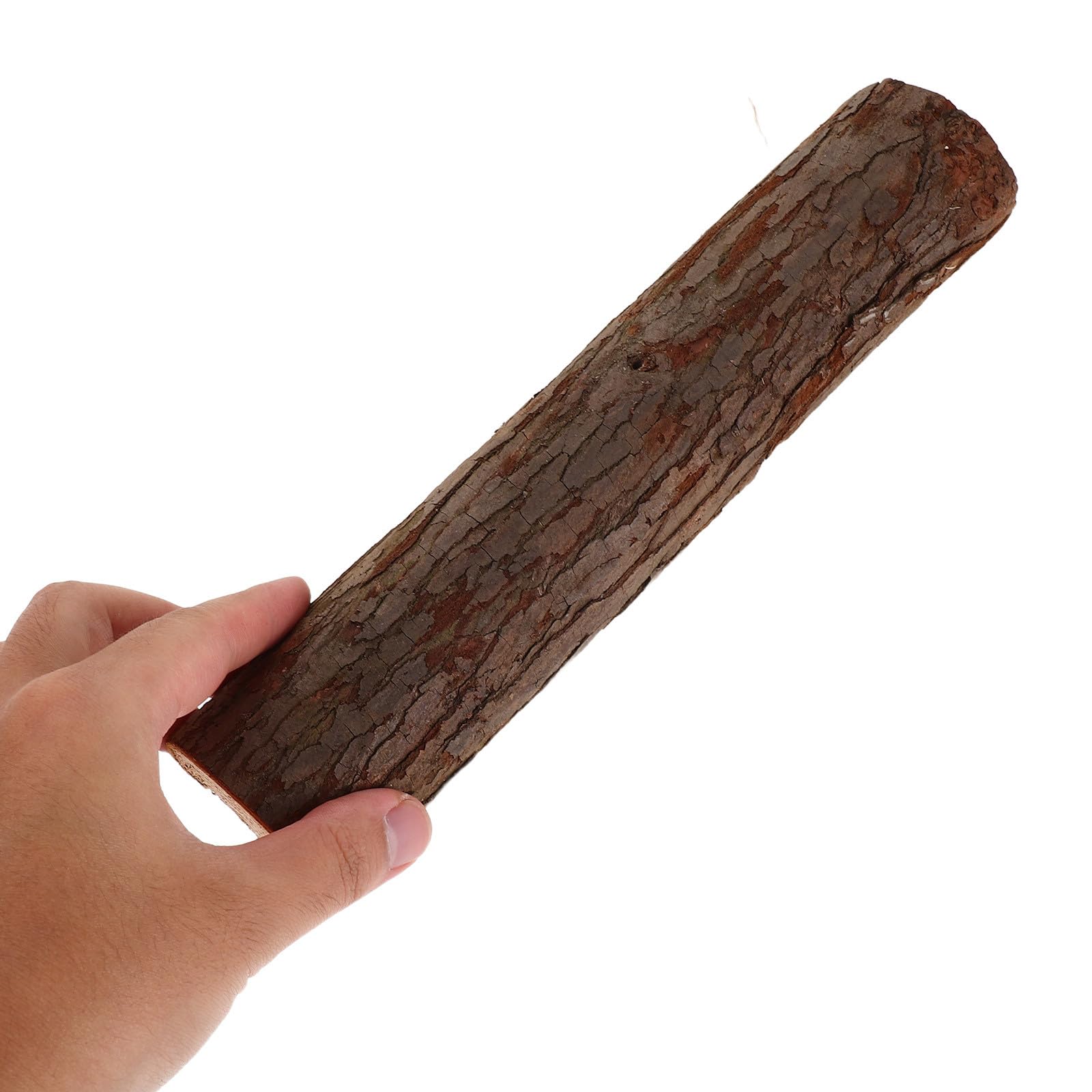 Legna da Ardere Decorativa 8 Pezzi 25 CM Corteccia in Legno Naturale per Caminetti e Barbecue Ceppi Resistenti alle Intemperie per Arredamento Interno ed Esterno