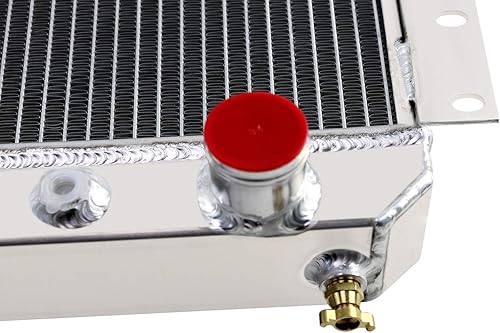 Miniatura 5 de Radiador de aluminio completo para 1960-1984 Toyota Land Cruiser FJ40 FJ45 Gasolina 3.9L 4.2L, 3 hileras de radiadores de enfriamiento