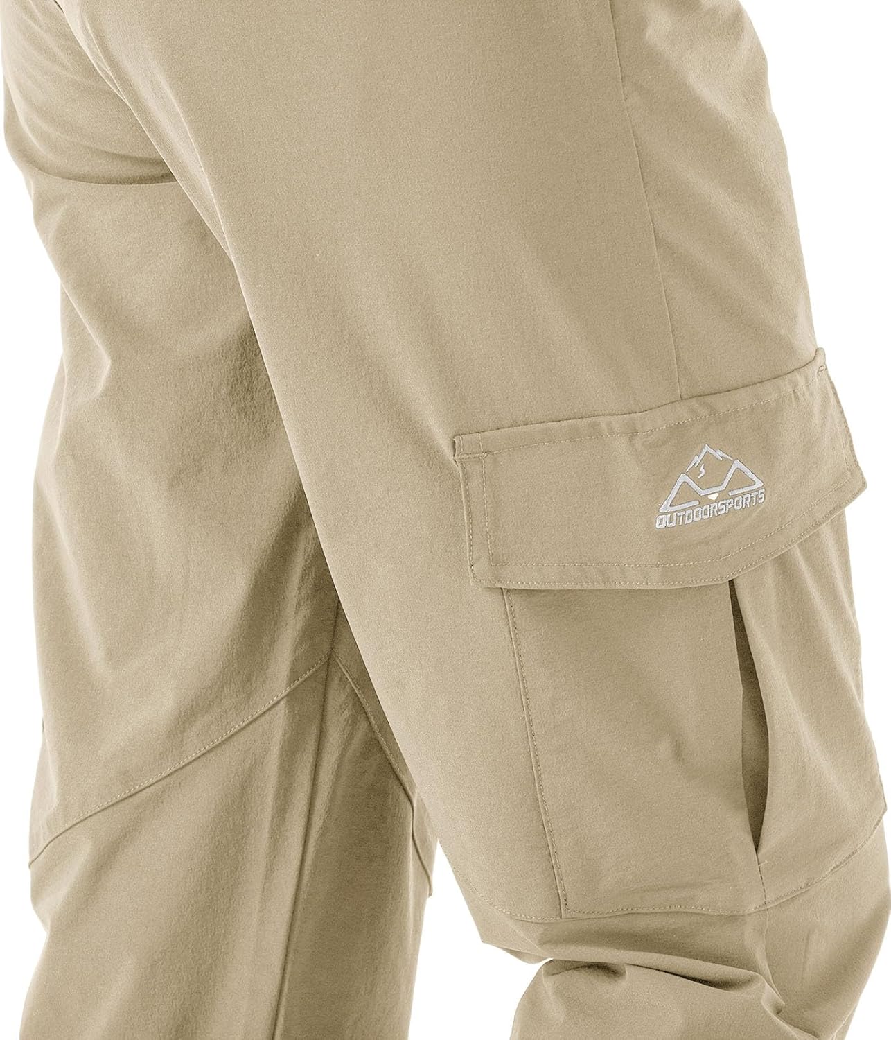 Rdruko Women's Hiking Cargo Pants Water-Resistant Quick Dry UPF 50+ Travel Camping Work Pants Zipper Pockets - Image 4