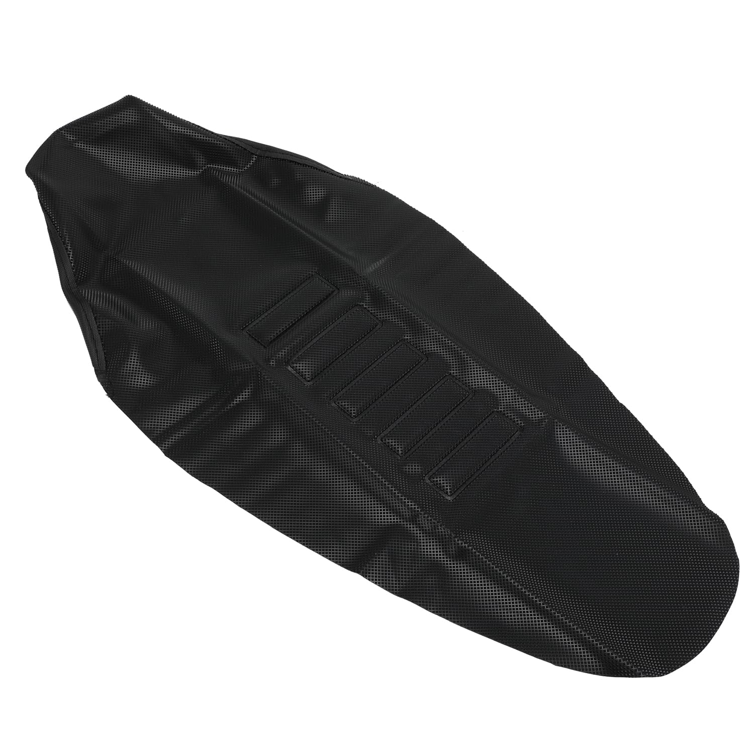 Universaler Gummi-Motorradsitzbezug für Fantic XMF 125 XX XXF XE XEF 50cc 125cc 250cc 450cc 2T 4T Motocross Enduro Motard Rally Schwarz