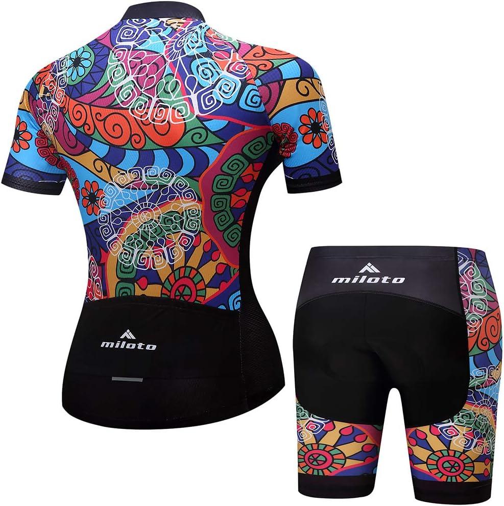 Women's Short Sleeve Cycling Jersey Jacket Cycling Shirt Quick Dry Breathable Mountain Clothing Set Bike Top