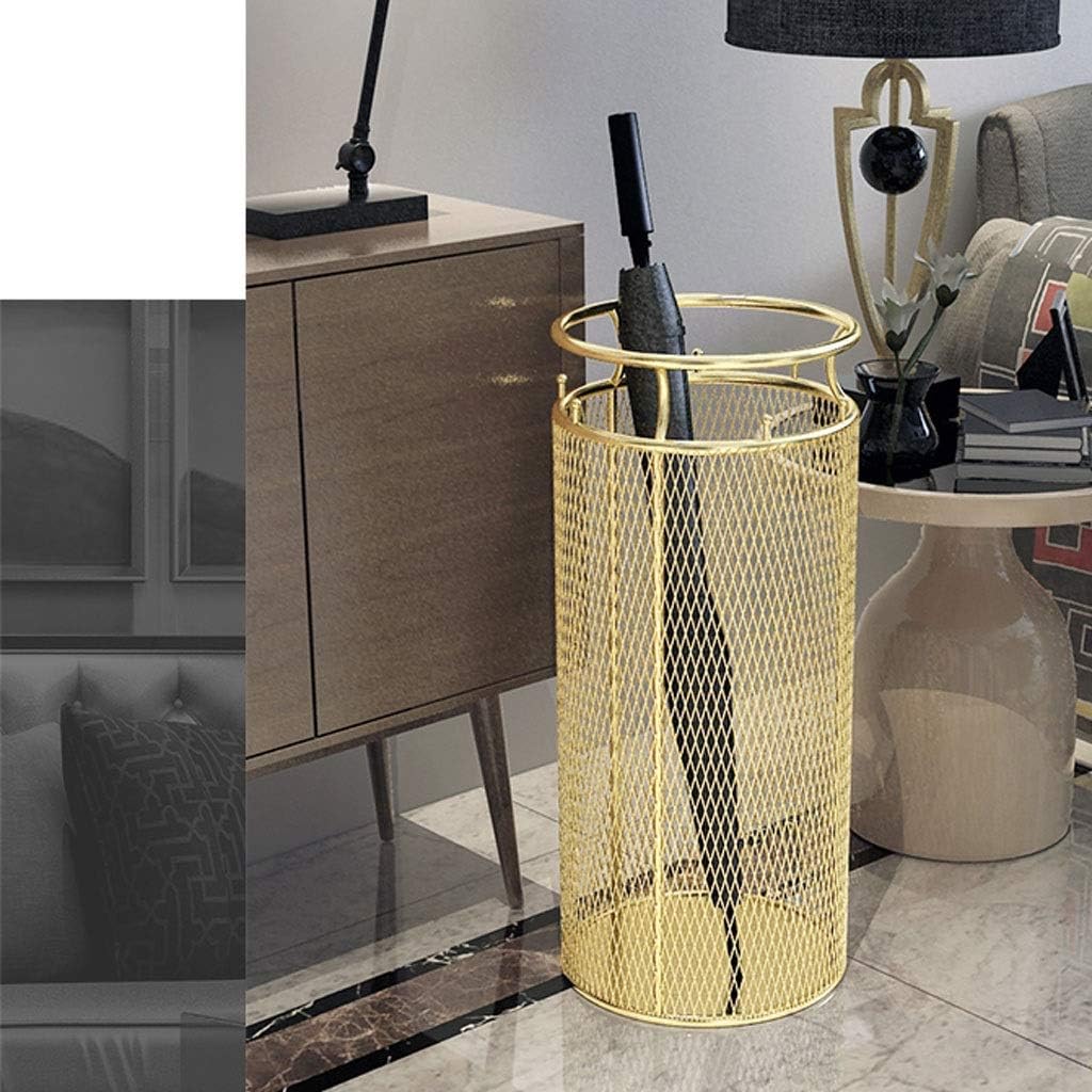 Rustic Metal Umbrella Stand, Umbrella Holder for Home Indoor Outdoor, Umbrella Rack and Cane Stand Handwoven Iron Umbrella Bucket