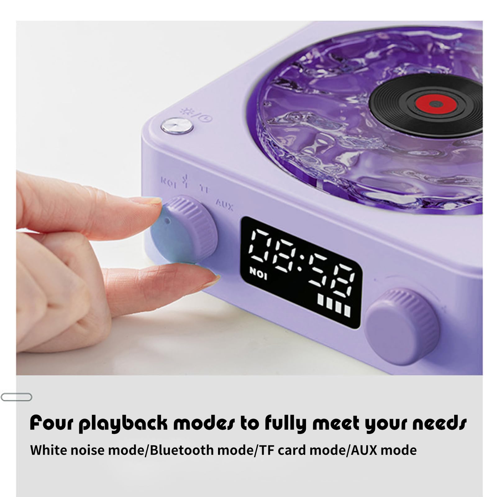 Waves Vinyl Player - Retro Turntable Speaker With White Noise - View #4