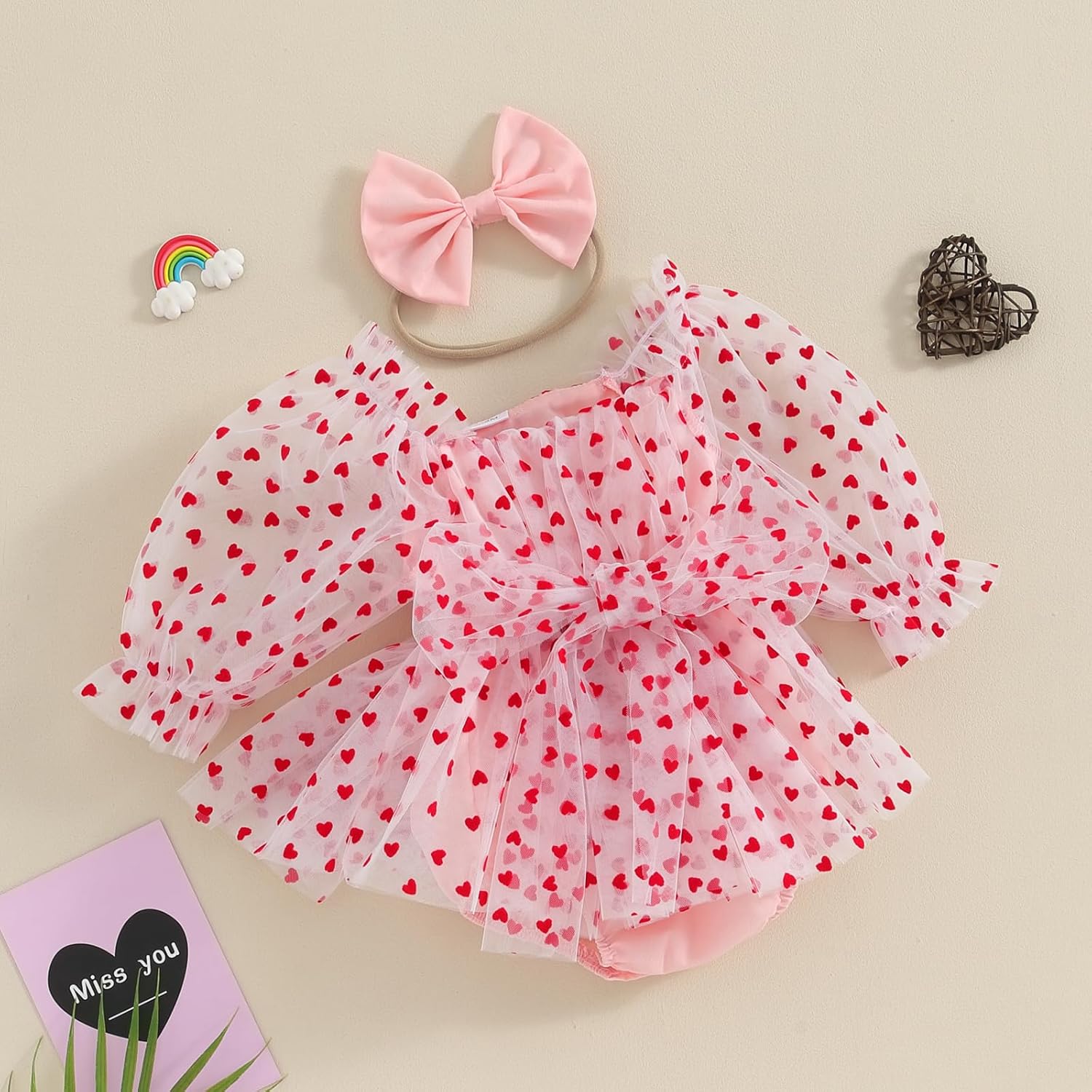 Baby Girl Romper Dress Sequins Puff Sleeve Organza Dresses Newborn Baby Girls Summer Clothes with Headband - Image 3