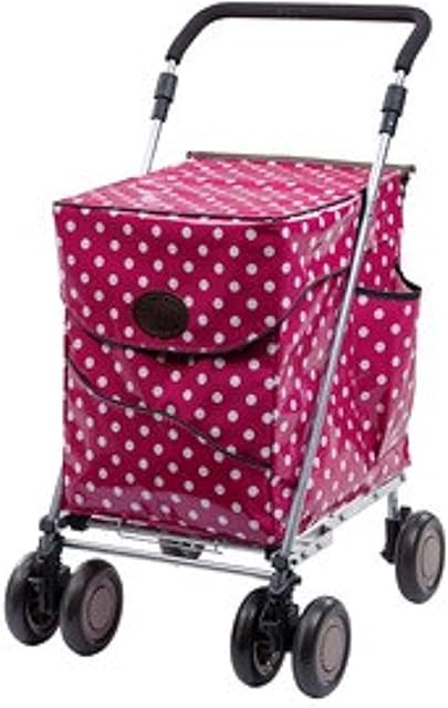 Sholley Deluxe Shopping Trolley (Petite for 5'3" and under) 4 wheels, Folding utility cart, Strong & Stable, Aids Mobility (Petticoat Lane)