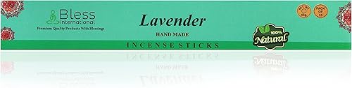 Miniatura 2 de Bless-Lavanda 100% natural, hecha a mano, sumergida a mano, varillas de incienso orgánicas, productos químicos orgánicos, purificación sin carbón,