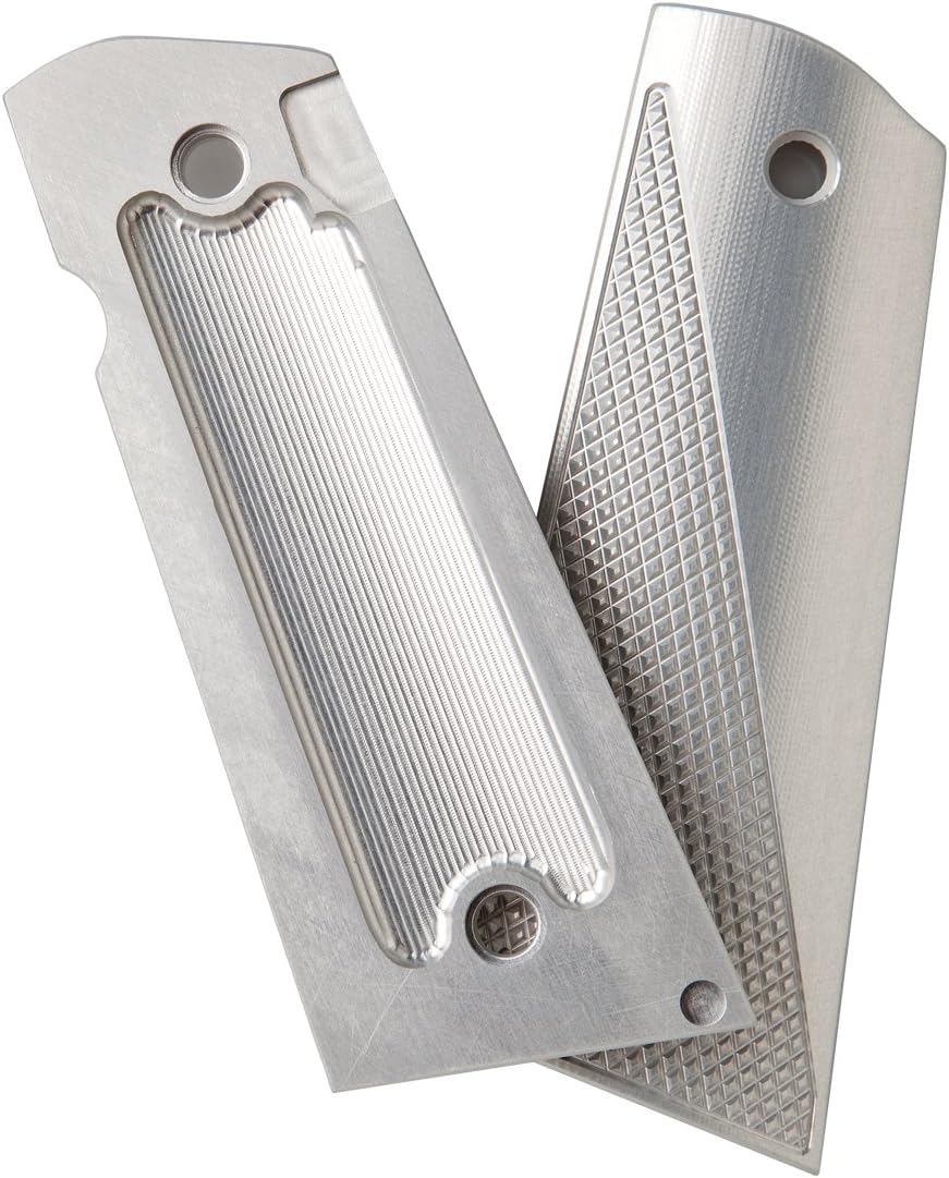 Alumagrips Tactical Checkering Light Weight Ambi Magwell Grip, Clear, Fullsize