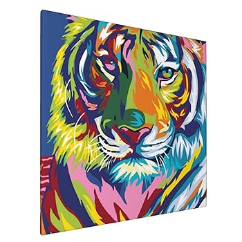 原画/抽象画/モダンアート/インテリア/アクリル画 OLD TIGER(虎