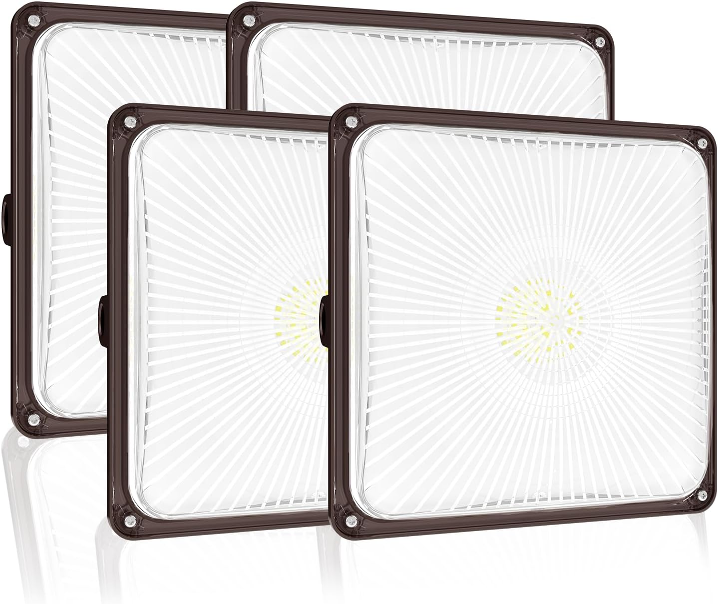 HYPERLITE LED Canopy Light 45W: 6300lm 4Packs 9.5"x9.5" LED Canopy Lights 5000K Daylight,Ideal and Commerical Canopy LED Lights for Garage,Carport,Shop,Workshop,Underpass,Entrance