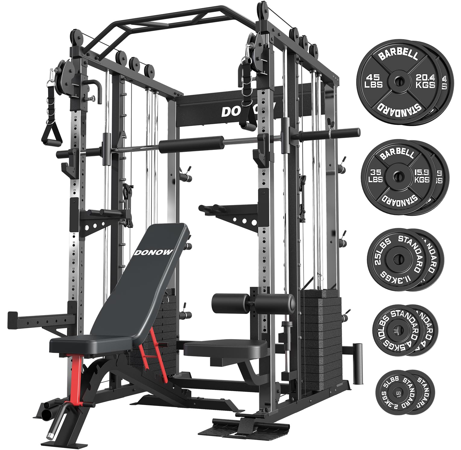 Amazon.com : DONOW Smith Machine with Weight Stacks, Heavy Duty