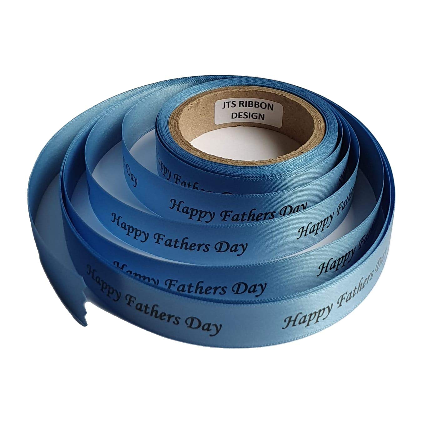 Fathers Day Ribbon Rolls 10 Colours Available 15mm x 5 Metres Sunday 21st June 2026 (Cornflower Blue)