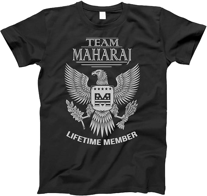 Lifetime Member of Team Maharaj Family Maharaj Surname T-Shirt Black Size XX-Large : Amazon.ca 