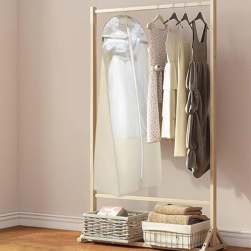 Miniatura 8 de ANZORG Bolsa de vestido de novia de 70 pulgadas para vestidos largos, bolsa de ropa de viaje para baile de graduación, vestido de noche, enagua con