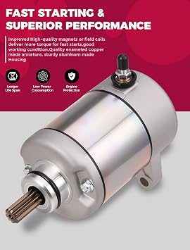 Starter Motor for Honda Rancher 350 TRX350FE TRX350FM TRX350TE TRX350TM TRX350 Rancher 350 Starter FourTrax 2000 2001 2002 2003 2004 2005 2006 ATV UTV
