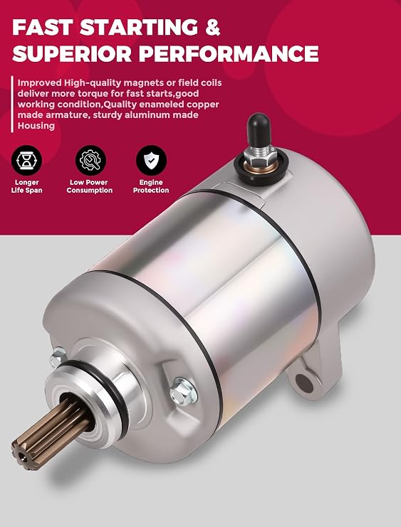 Starter Motor for Honda Rancher 350 TRX350FE TRX350FM TRX350TE TRX350TM TRX350 Rancher 350 Starter FourTrax 2000 2001 2002 2003 2004 2005 2006 ATV UTV