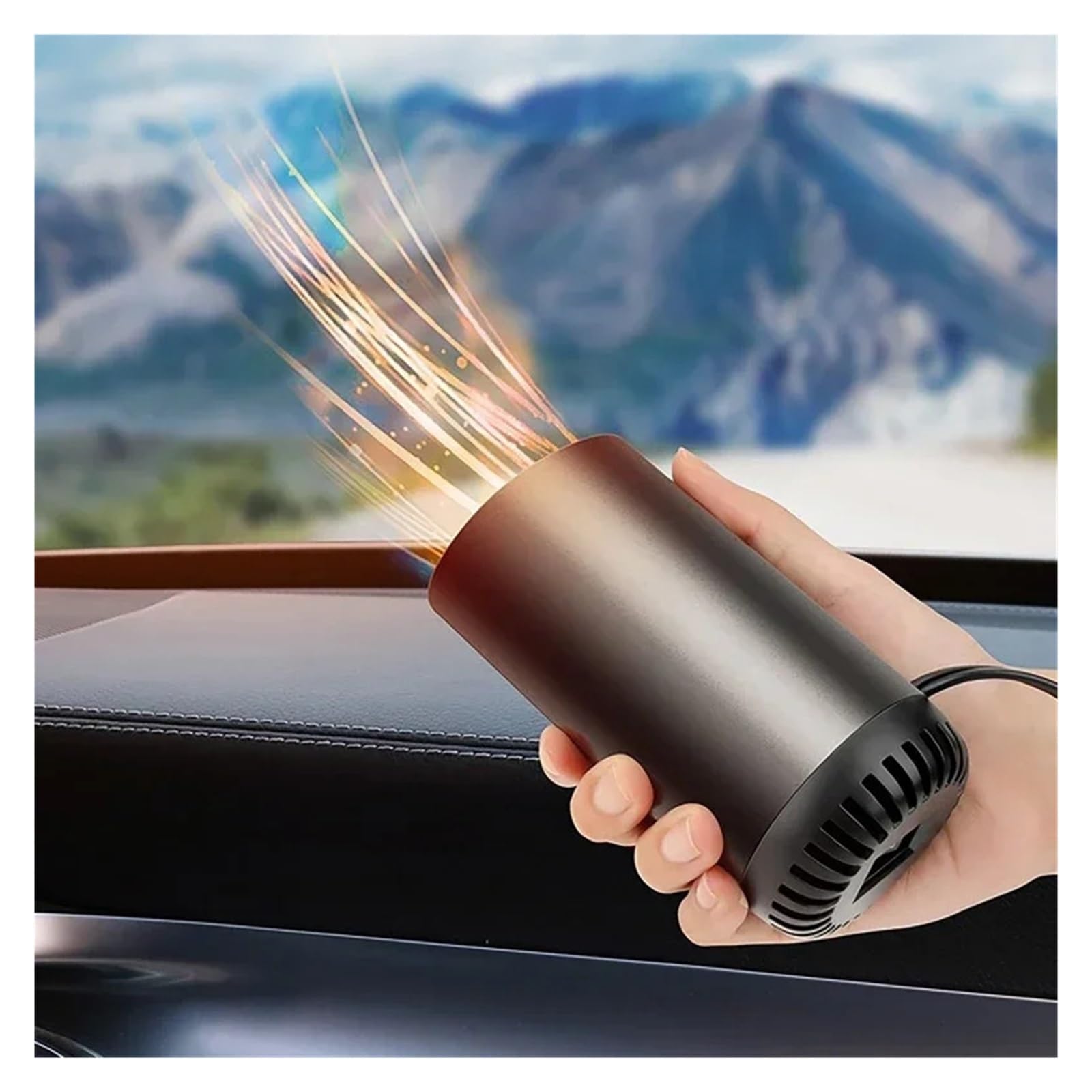 Auto-Heizlüfter 12V 24V 150W Schnellheizender, drehbarer Entfeuchter/Entfroster for Fahrzeug-Windschutzscheibe(24V)