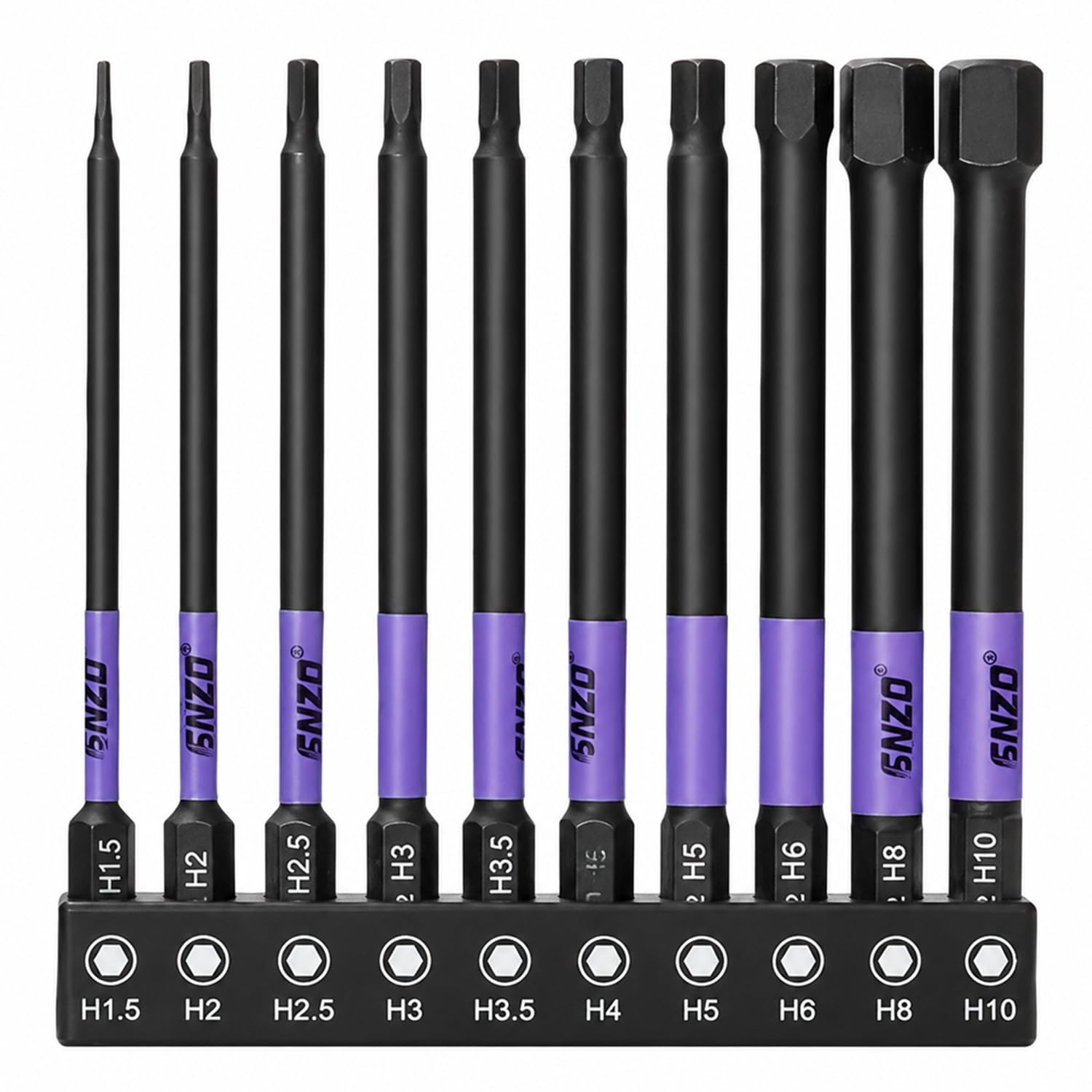 10 PCS Allen Key Drill Bit Set for Industrial Use and Home Maintenance