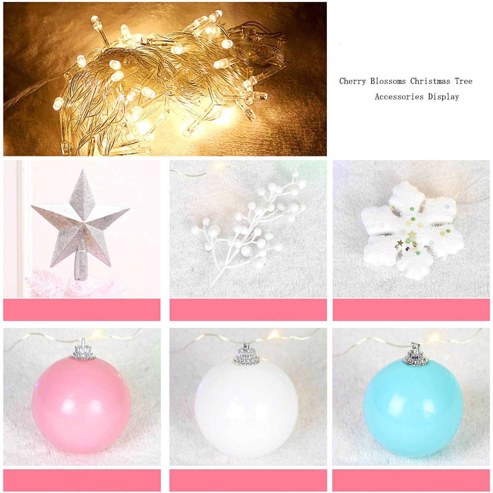 Amazon.co.jp: クリスマスツリー桜クリスマスツリーピンク折りたたみ式