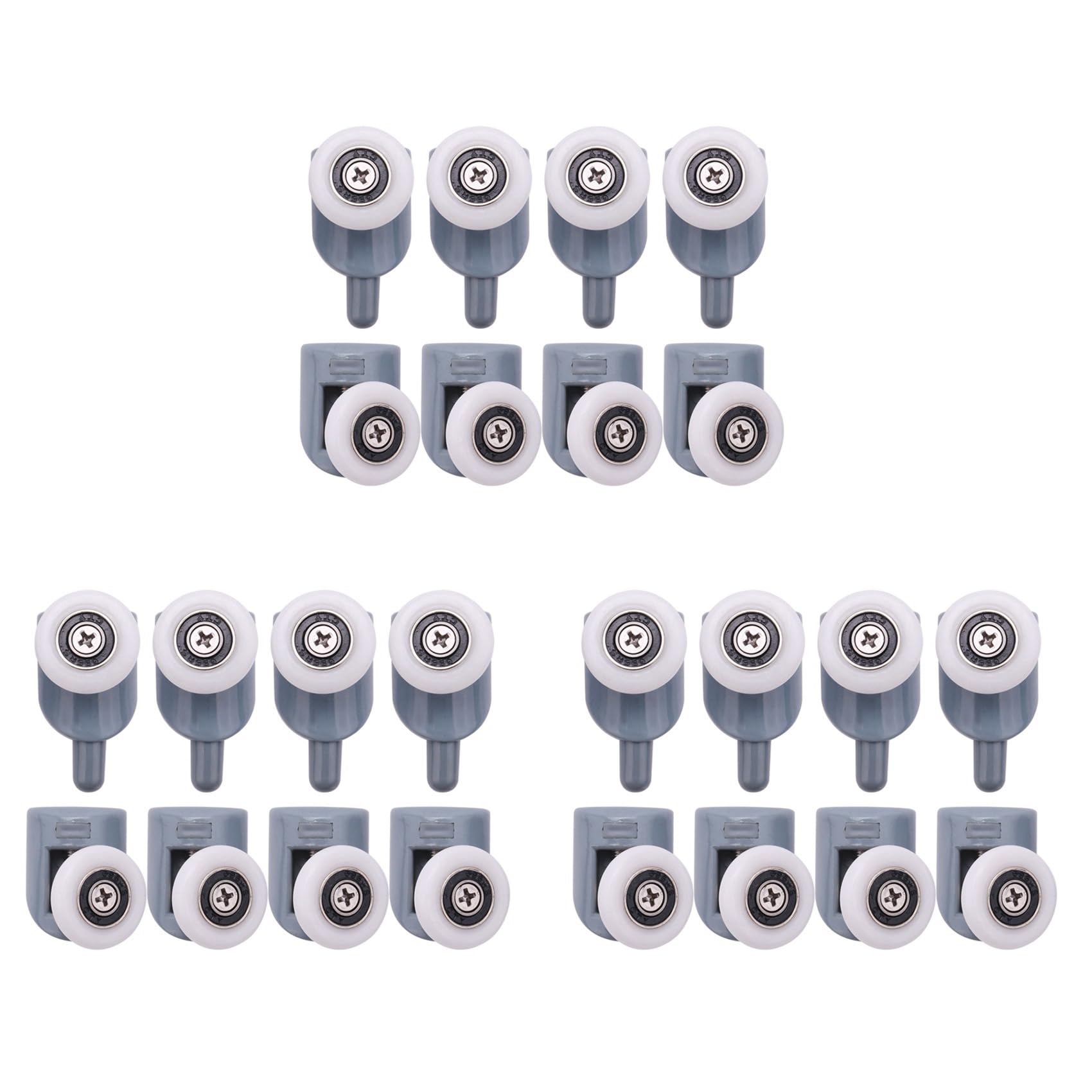 Hndhbfgrt 24Pc Shower Door Castors Rolls Shower Door Rollers Sliding Door Roller Guide Shower Replacement (Single Wheel)