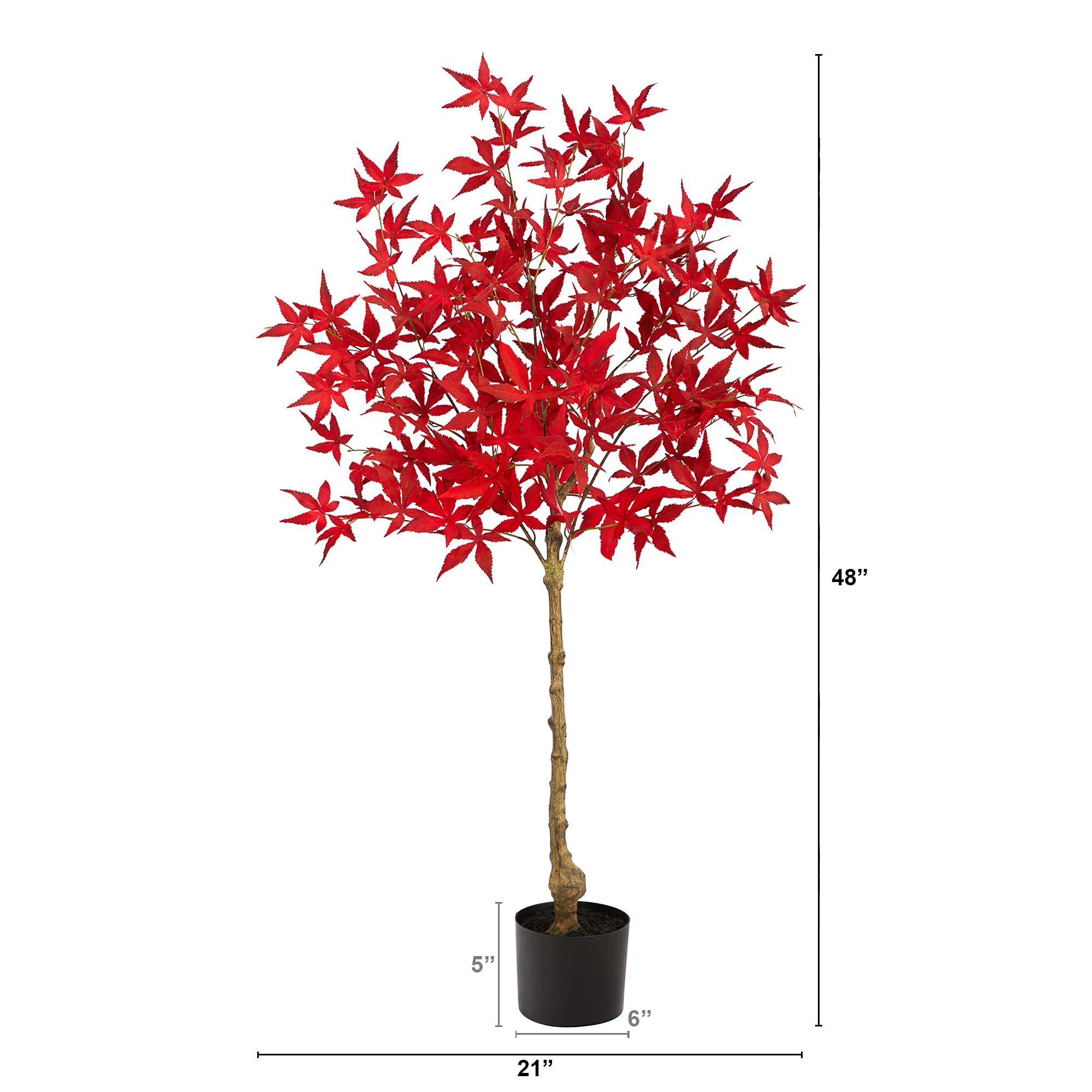 Nearly Natural 4ft. Autumn Maple Artificial Fall Tree