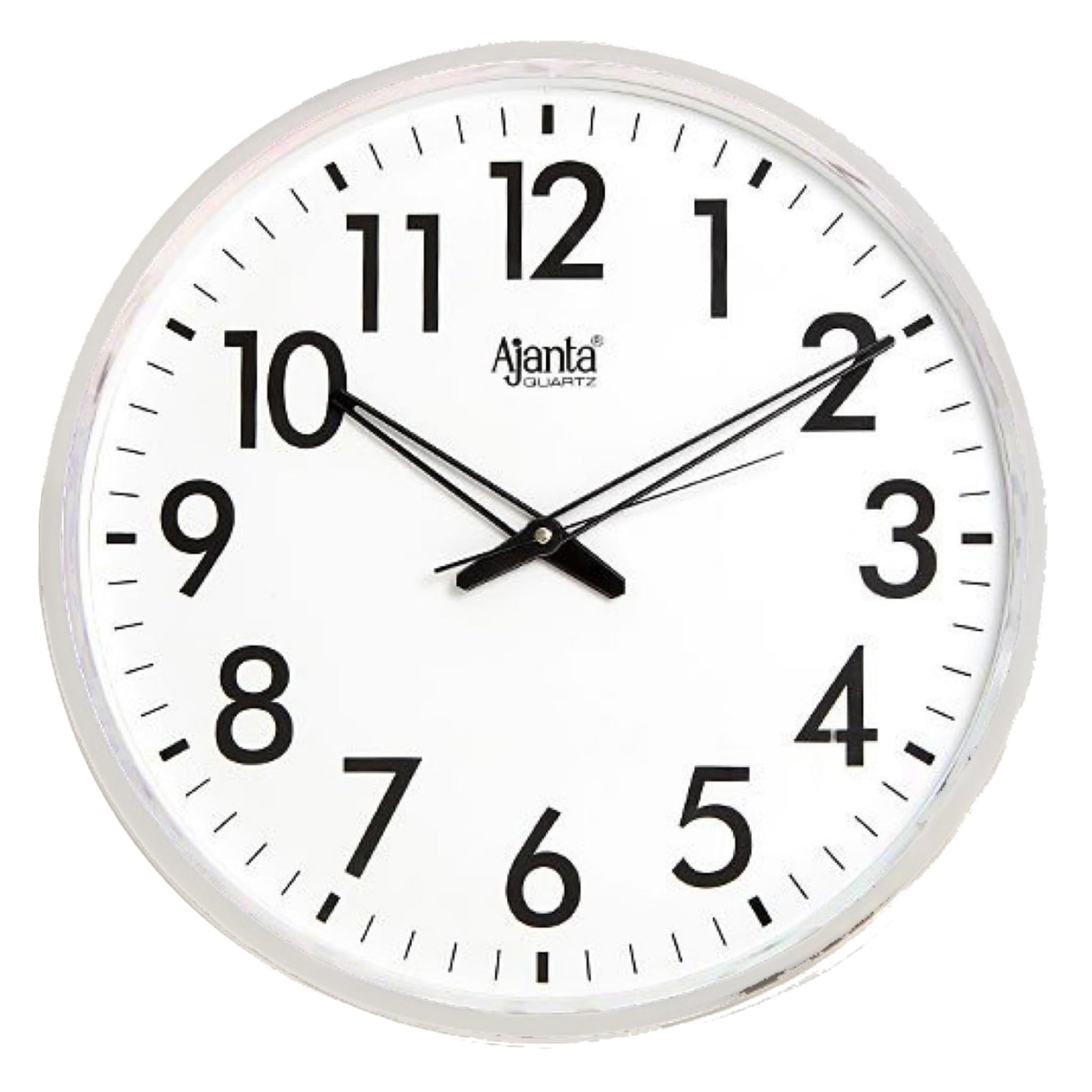 Ajanta 13" Silent Sweep Wall Clock – White, ₹775