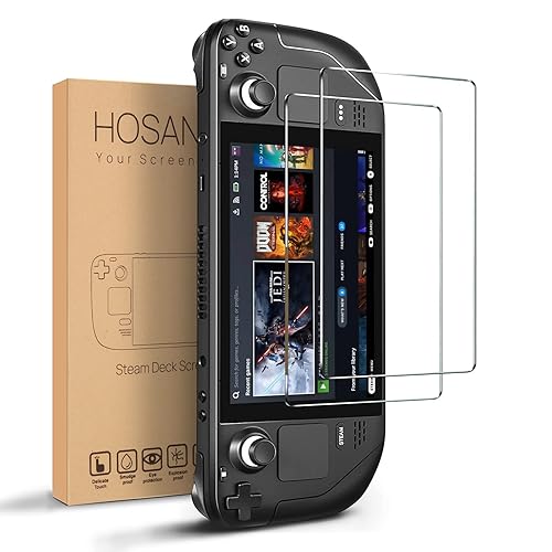 Hosanwell 2-Pack Screen Protector Compatible with Steam Deck 7 Inch Transparent HD Clear Anti-Scratch Screen Protector
