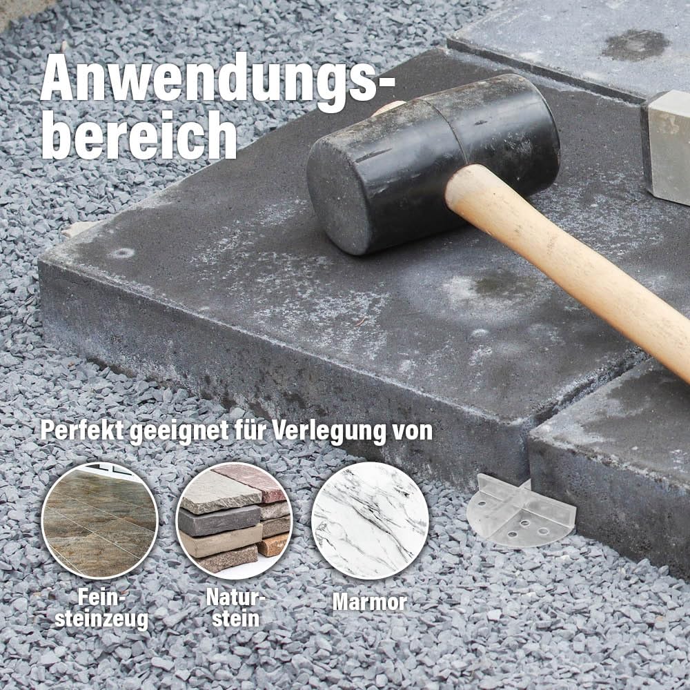 Karl Dahm Tellerfugenkreuze 3 mm, transparent 100 St. I Fugenkreuze mit Teller I Fliesenkreuze ideal für Keramikplatten & Naturstein I Fliesen Fugenkreuze 3 mm I Verlegehilfe & Fliesenzubehör – 12620