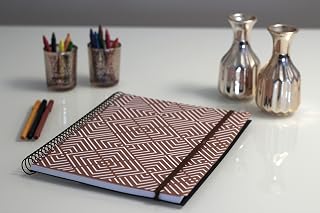 Caderno Universitário Ouro 1x1 96 Folhas Pautado Branco Confetti