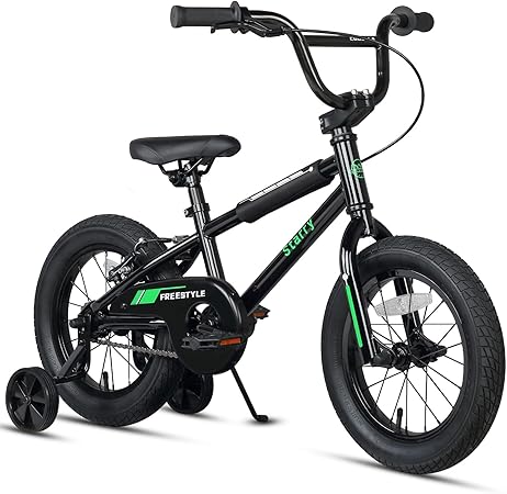 12 14 16 18 Inch Kids Bike BMX Style Bicycle with Training Wheels Coaster Brake for 1-10 Years Old Toddlers Boys Girls Multiple Colors
