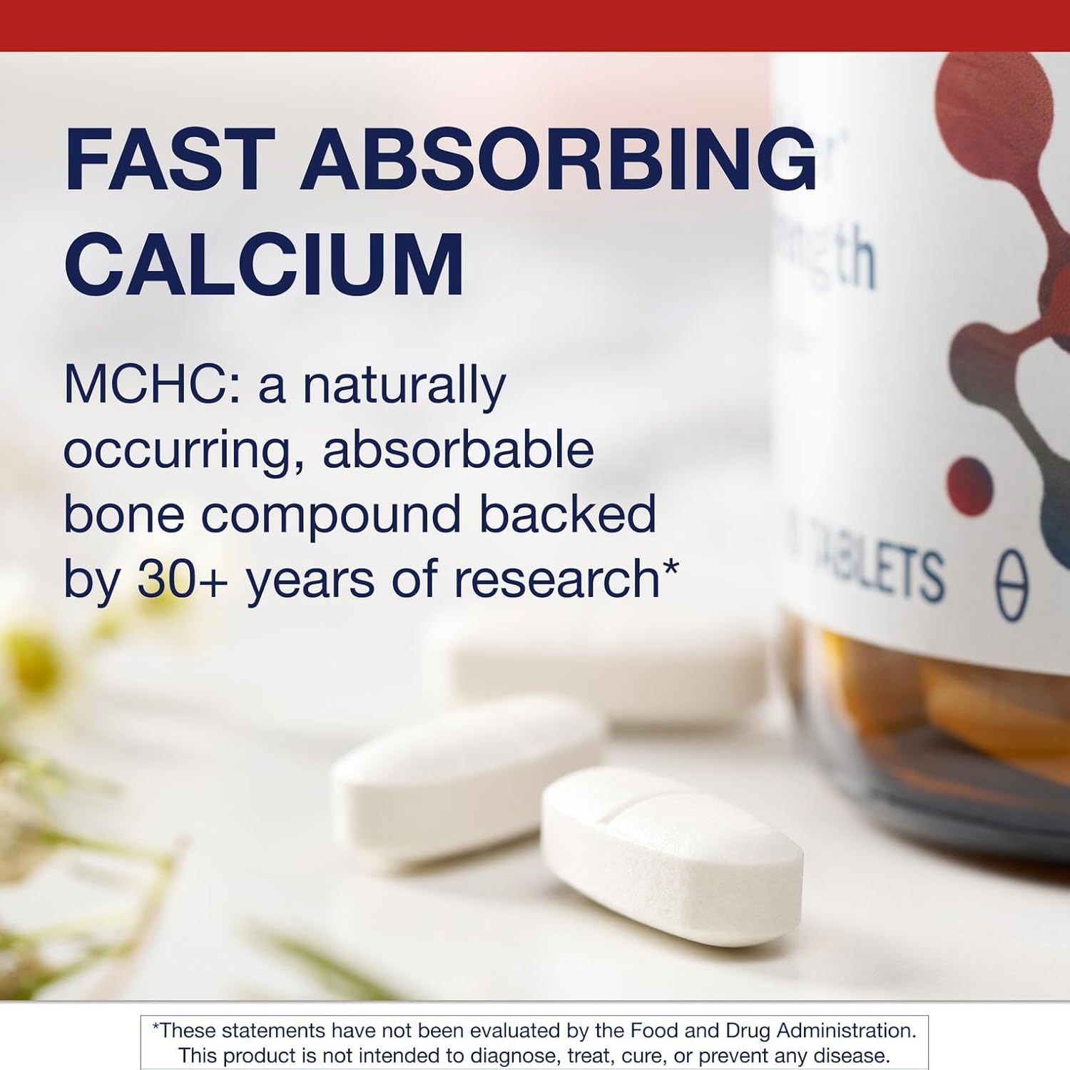 Metagenics Bone Builder Extra Strength - Microcrystalline Hydroxyapatite Concentrate (MCHC) with Calcium & Phosphorus - Supports Bone Density & Strength - Non-GMO & Gluten-Free - 90 Tablets - Image 3