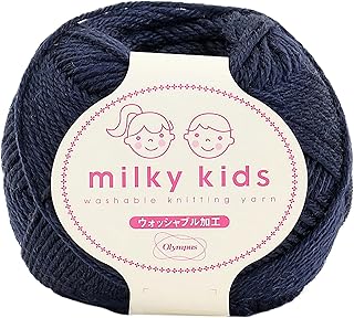 Olympus Milky Kids COL. 61 Thread Hand-Knitting Yarn, Thick Yarn, Approx. 1.4 oz (40 g), 36.6 ft (98 m), Set of 6 Pieces