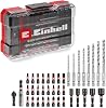 Original Einhell M-CASE 39-piece impact-resistant accessory set (25 mm bits, metal drill bits, 60 mm bit holder, socket spanner, countersink incl. storage box)