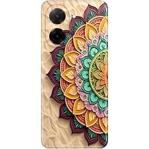 Xiaomi Redmi A5 ile Uyumlu K l f, Mara Mandala Temal  Desenli, Darbe Emici Silikon