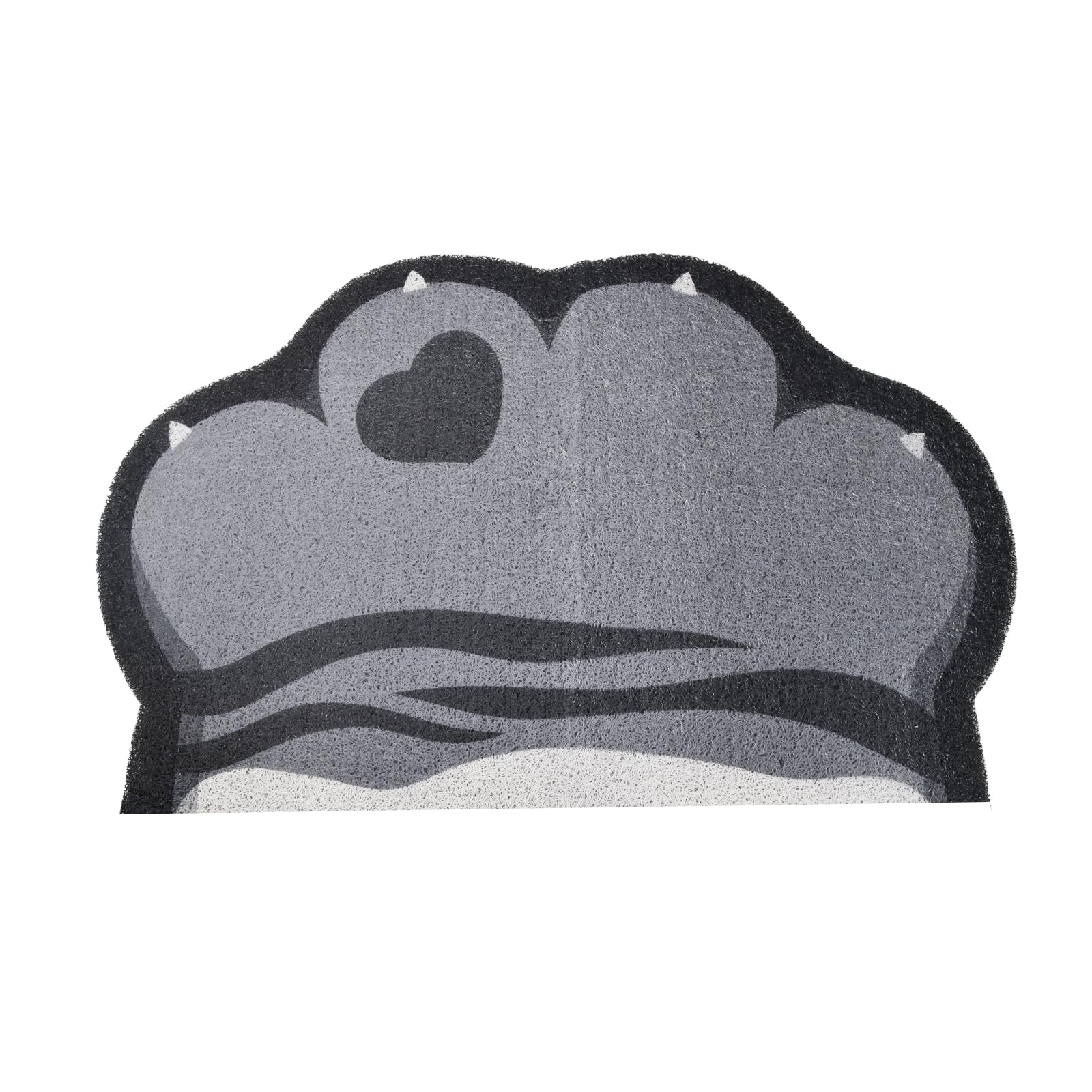 Husalsea Felpudo Cortable Diseño de Gato, PVC, 60cm x 90cm - Divertida Alfombra para Entrada de Casa, Antideslizante, Impermeable.