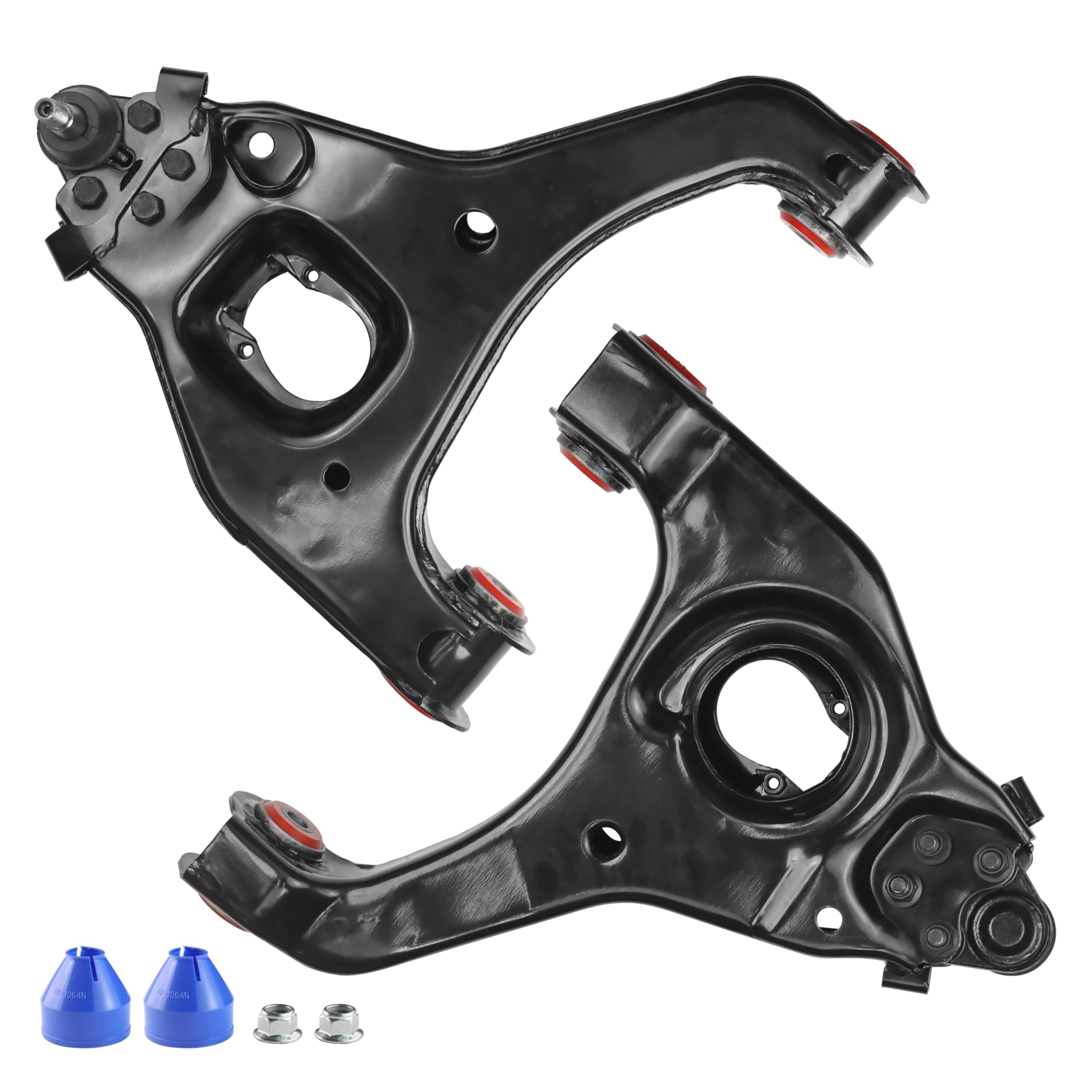 Photo 1 of RWD Front Lower Control Arms for 1999-2006 Chevy Silverado GMC Sierra 1500, 2 Front Lower Control Arms w/Ball Joints, PU Bushing Assembly Replacement K620265 K620264