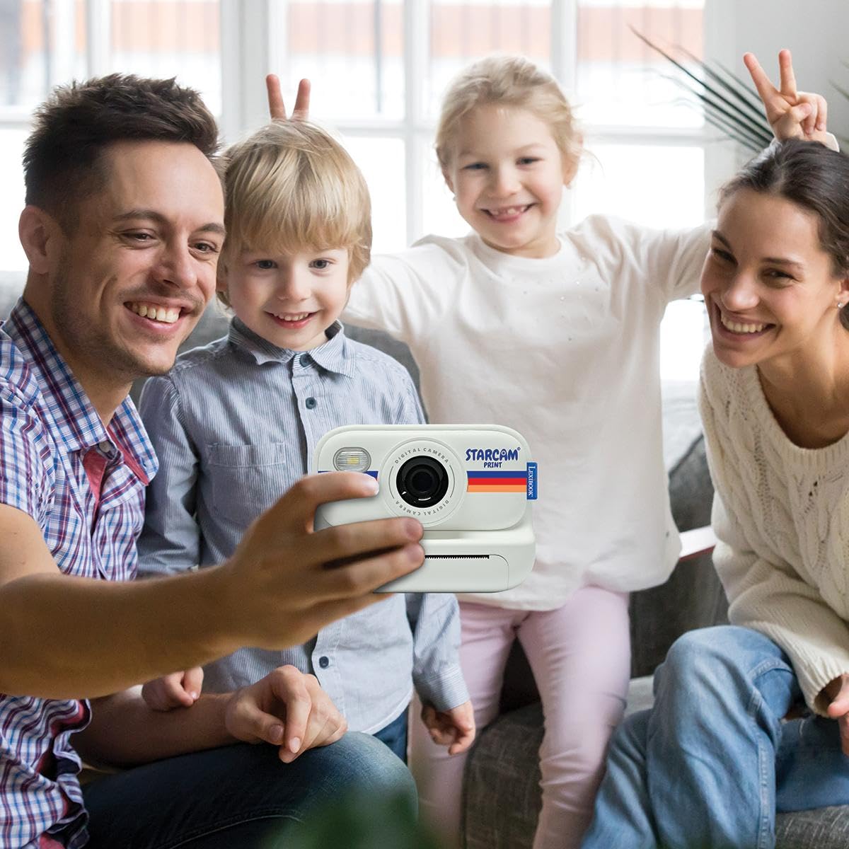 Lexibook STARCAM Print HD Kamera mit Sofortdruck Weiß DJ165
