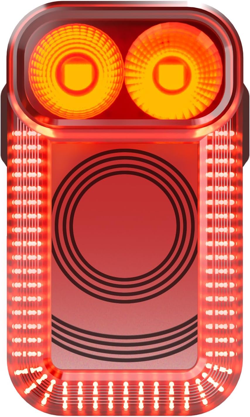 Magicshine Bike Tail Light Radar SEEMEE 100AD, FTR LightSync Control, Radar Bike Rear Light with USB Rechargeable 700mAh IPX6 100 Lumen, Bicycle Taillights for Night Riding, Smart Cycling Safety