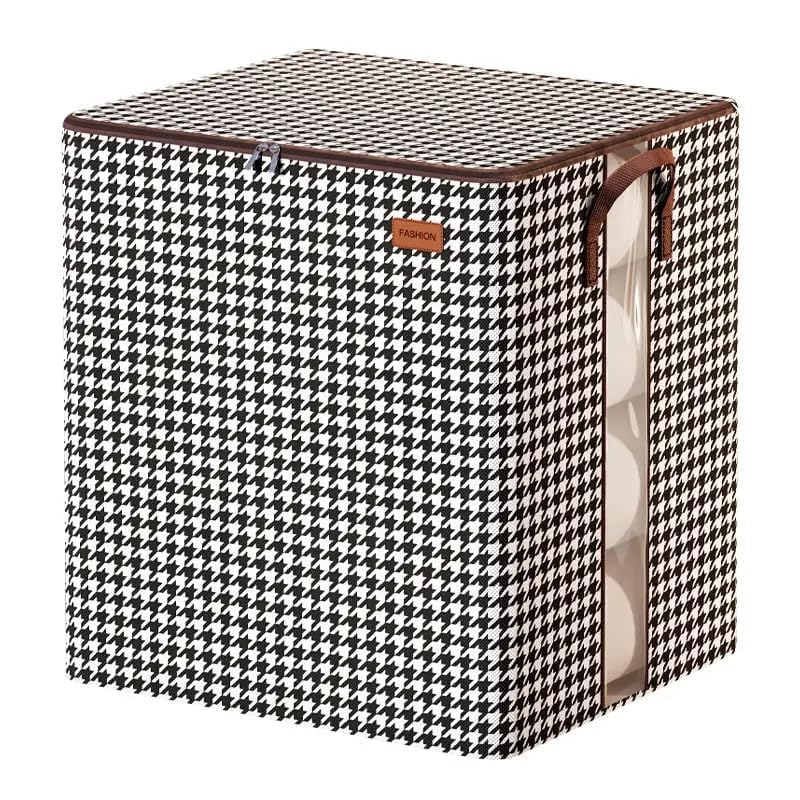 SILENCIO 180L Collapsible Large Capacity Clothes Storage Bag & Multipurpose Collapsible Storage Bag Foldable with Handle & Lid, Quilt Closet Organizer, Wardrobe Organizer-image-46